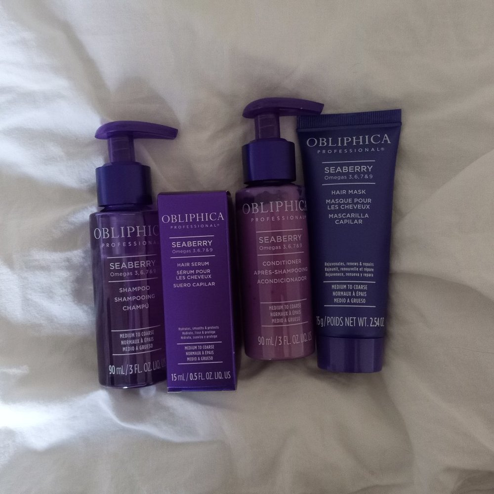 Obliphica Professional SeaberryThick to Coarse Hair Travel Kit